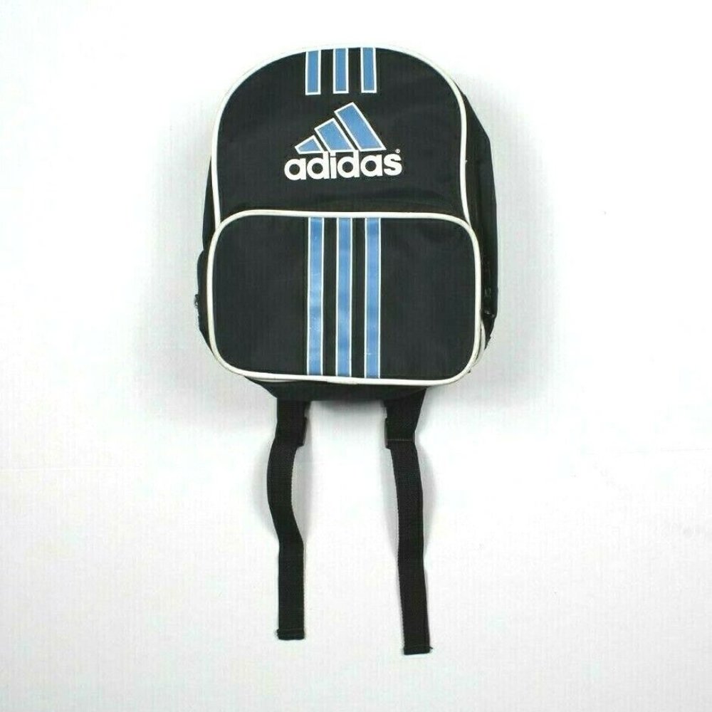 Vintage 90s Adidas Small Backpack Blue Striped